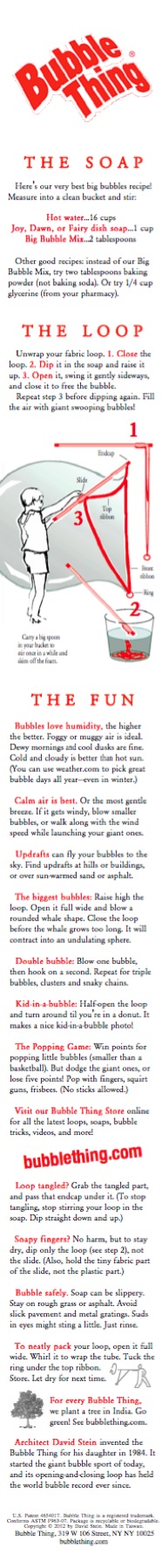 Bubble Thing Instructions